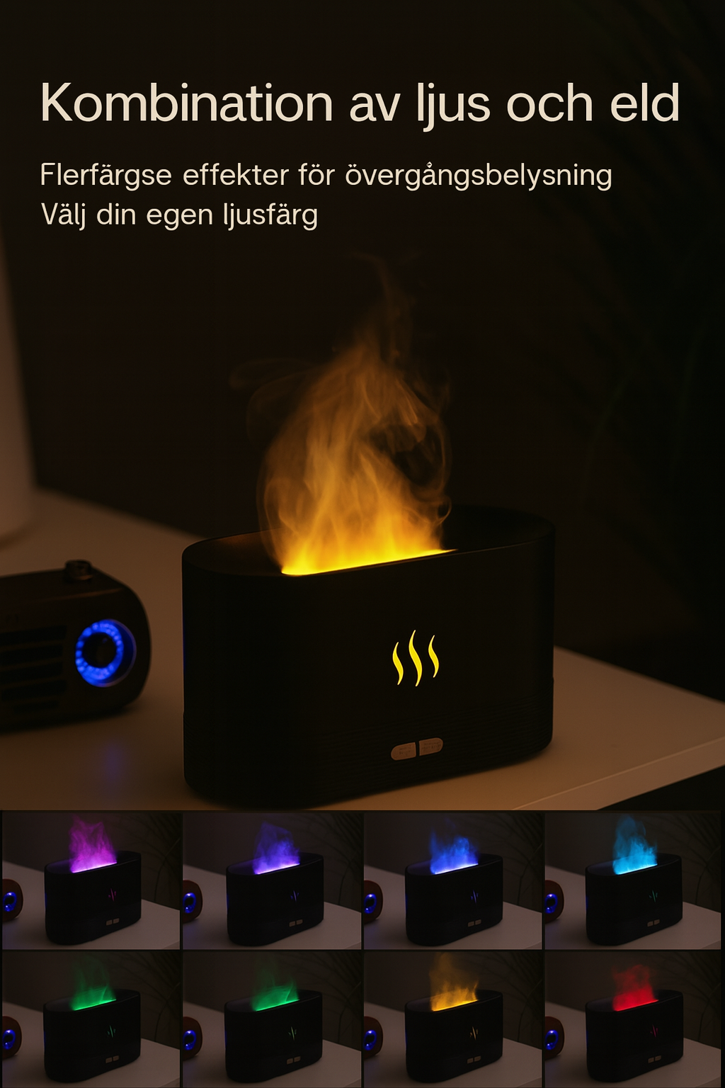 LED Flame Aroma Diffuser