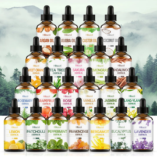 NordicFlare Relax Bundle - LED Flame Diffuser White + 3x Aromaoil