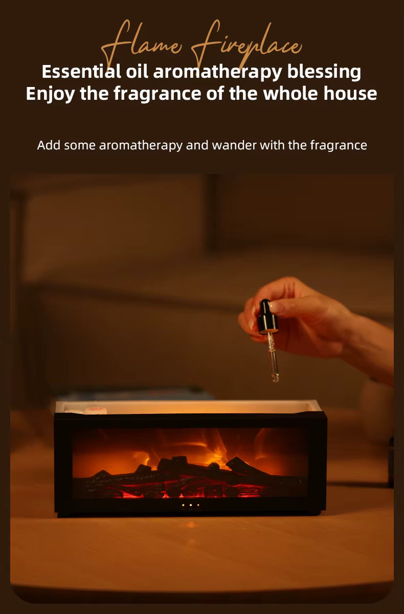 LED Fireplace Aroma Diffuser